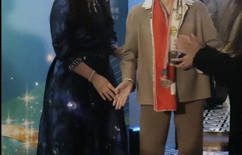 65岁梁安琪亮相保良局晚宴，打扮低调不失贵气，罕提何鸿燊李兆基|慈善|东华|陈婉珍