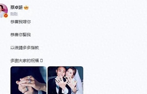 新婚后20天塌房：蔡卓妍的闪婚事故，是舆论场的照妖镜？