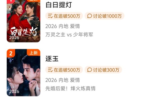 赵丽颖《楚乔传》登腾讯热度榜第三|新剧|经典