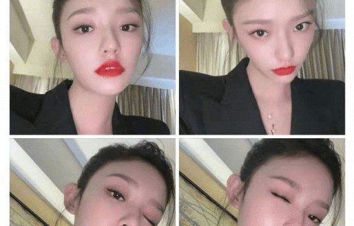 林允晒怼脸自拍照，自拍水平引起热议，烈焰红唇成了焦点|唇彩|唇形|评论|女明星|留言