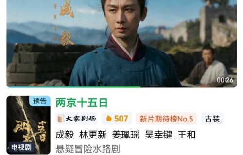 成毅的生日应援与《两京十五日》等剧集有何联动？|林更新|朱瞻基|运河|南京|粉丝