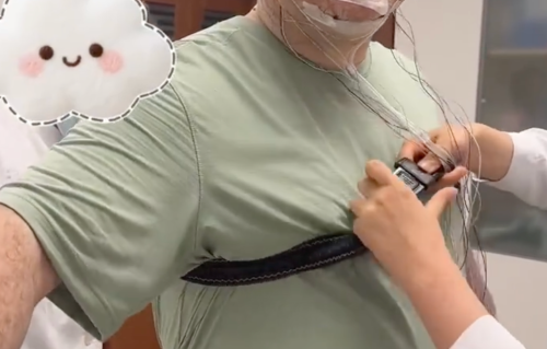 张踩玲丈夫“大胖媳妇”睡眠呼吸监测：1小时停歇40次、最长单次77秒