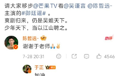 网友如何评价陈哲远对于正的致谢回应？