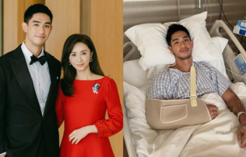 冻龄港姐吴婉芳次子胸肌受伤手术后照片曝光，早前刚举办完“世纪婚礼”