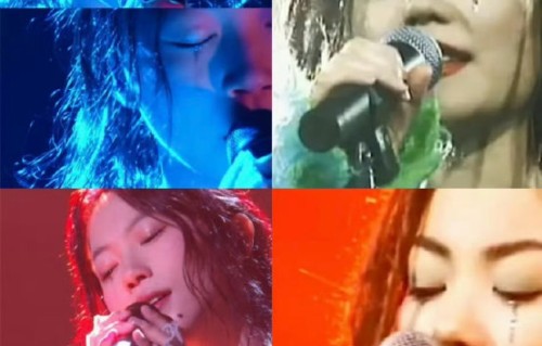 窦靖童致敬王菲泪痕妆惹两极评价，黑色泪痕下的音乐人格被看懂了吗？|哑光|舞台|珠光