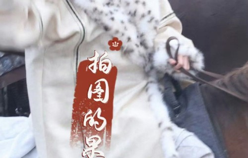 杨幂鲜卑帽大氅造型亮相，骑马路透气场全开