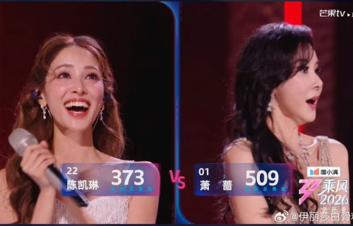 萧蔷以509票领先张月暂居第一