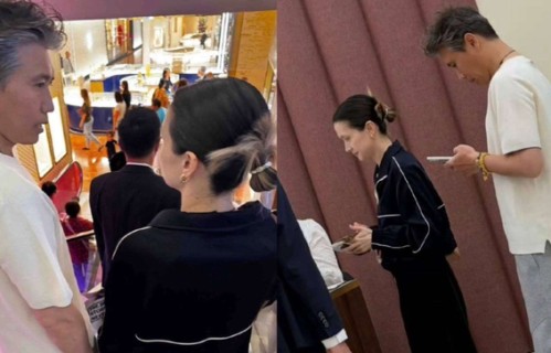 李乃文巴黎陪老婆逛街被偶遇,全程牵手对视,那画面哪像老夫老妻