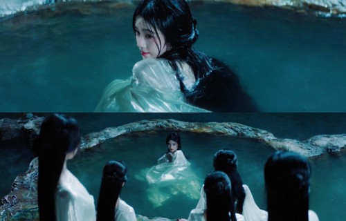 《月鳞绮纪》再引热议,鞠婧祎蓝衣造型绝美,与陈都灵同框太养眼