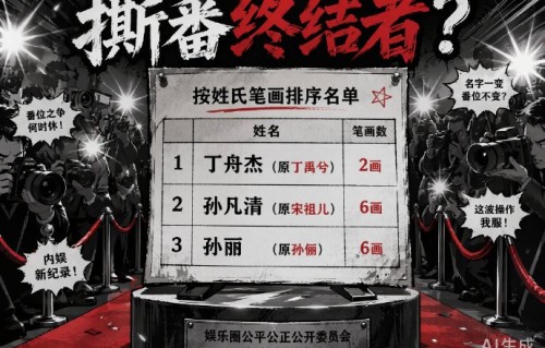 按姓氏笔画排序真能解决番位乱象吗？