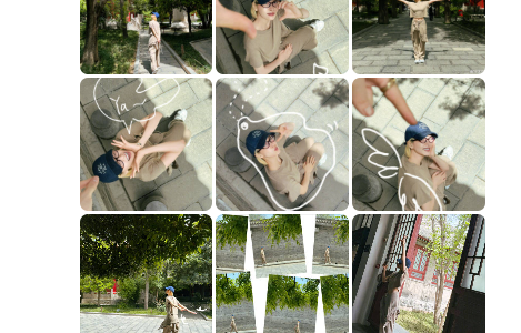 宋茜漫步春日园林，一颦一笑都是温柔明媚的风景