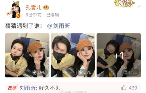 孔雪儿刘雨昕飞机偶遇引热议