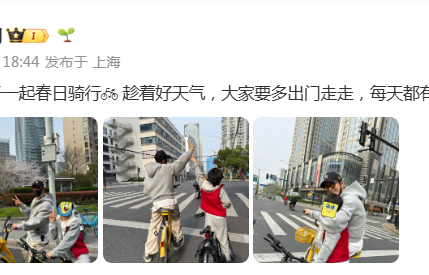 离婚不散爱！黄晓明春日陪娃超有爱，与baby共护小海绵获赞赏