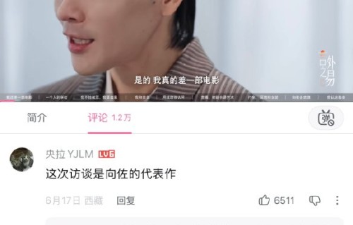 易立竞访谈让向佐口碑实现逆转了吗