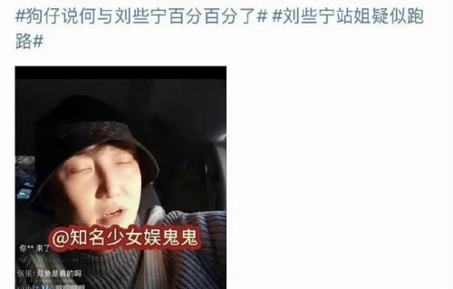 狗仔曝何与刘些宁分手，还表示百分百确认两人分手