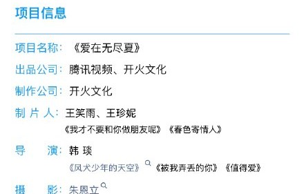 《爱在无尽夏》的主演和导演阵容如何？
